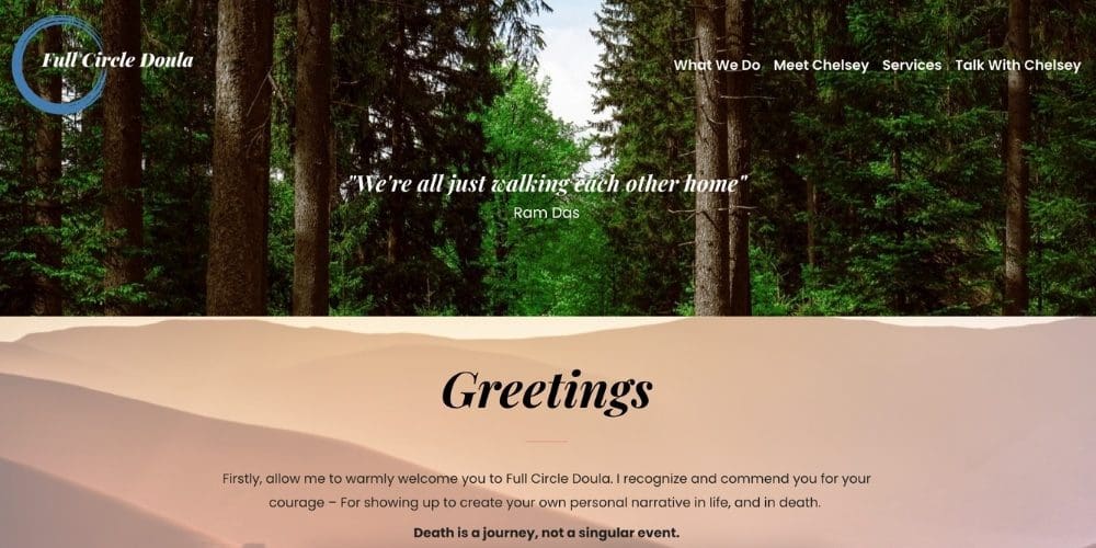 Full-Screen Media Layout