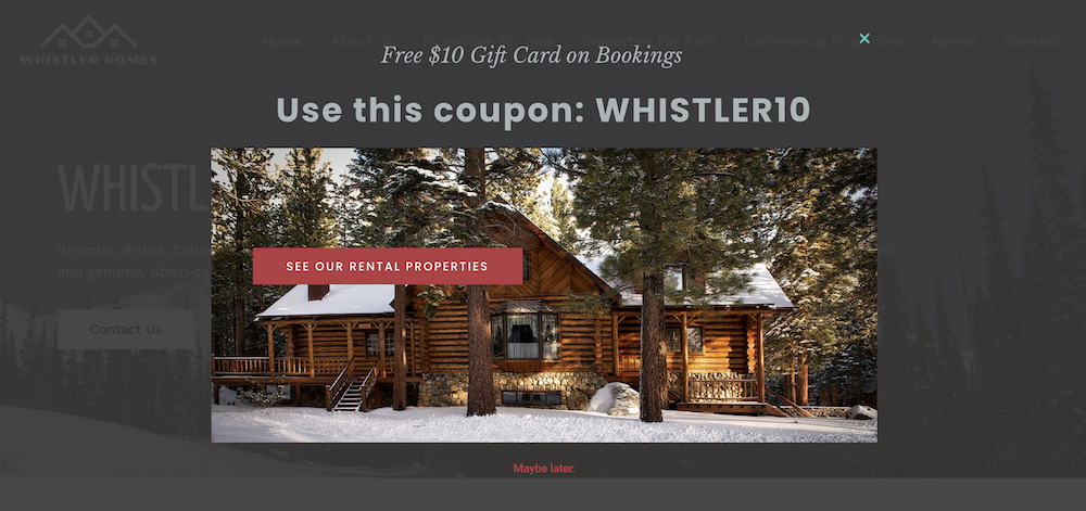 whistler pop-ups